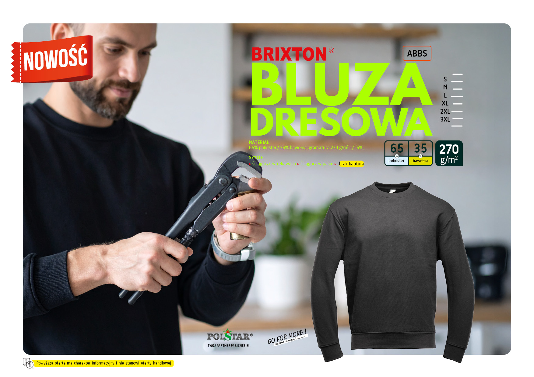 Brixton Bluza Dresowa